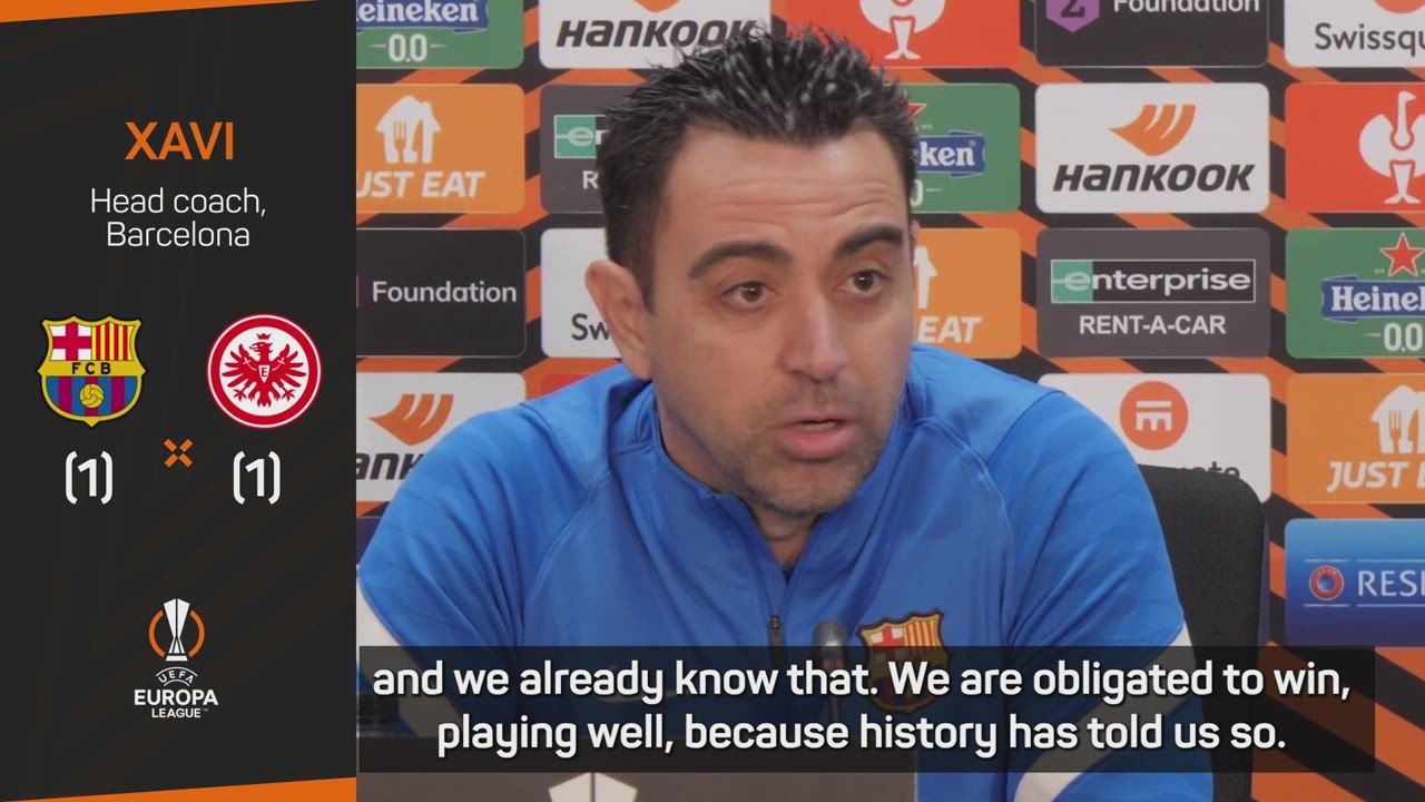 Xavi's Barca battle fearless Frankfurt in Europa League quarters