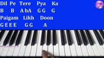 Dil Pe Tere Pyar Ka Paigam Likh Dun Piano Tutorial with Notes | Shatranj | Julius Murmu Keyboard | दिल पे तेरे प्यार का पैगाम लिख दू