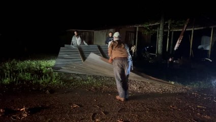 Damage strewn throughout the South as severe storms roll east