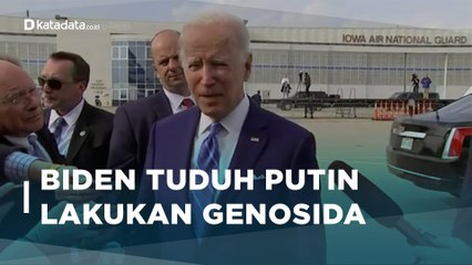 Pertama Kalinya Biden Sebut Putin Lakukan Genosida | Katadata Indonesia