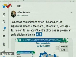 COVID-19 | Venezuela registró 94 casos de transmisión comunitaria, 2 importados y 514.413 recuperados