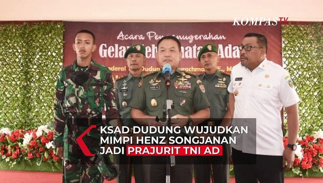 KSAD Dudung Wujudkan Mimpi Henz Songjanan jadi Prajurit TNI AD