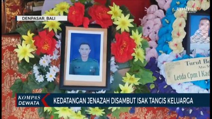 Jenazah Letda CPM I Kadek Adi Tiba Di Rumah Duka Disambut Isak Tangis Keluarga