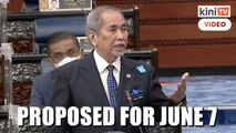 Next Dewan Rakyat special meeting proposed for June 7