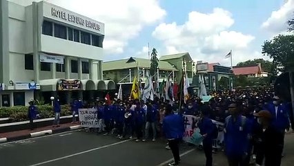Aksi Demo BEM Se Kalsel Sentil Mahalnya Migor, BBM hingga Naiknya PPN