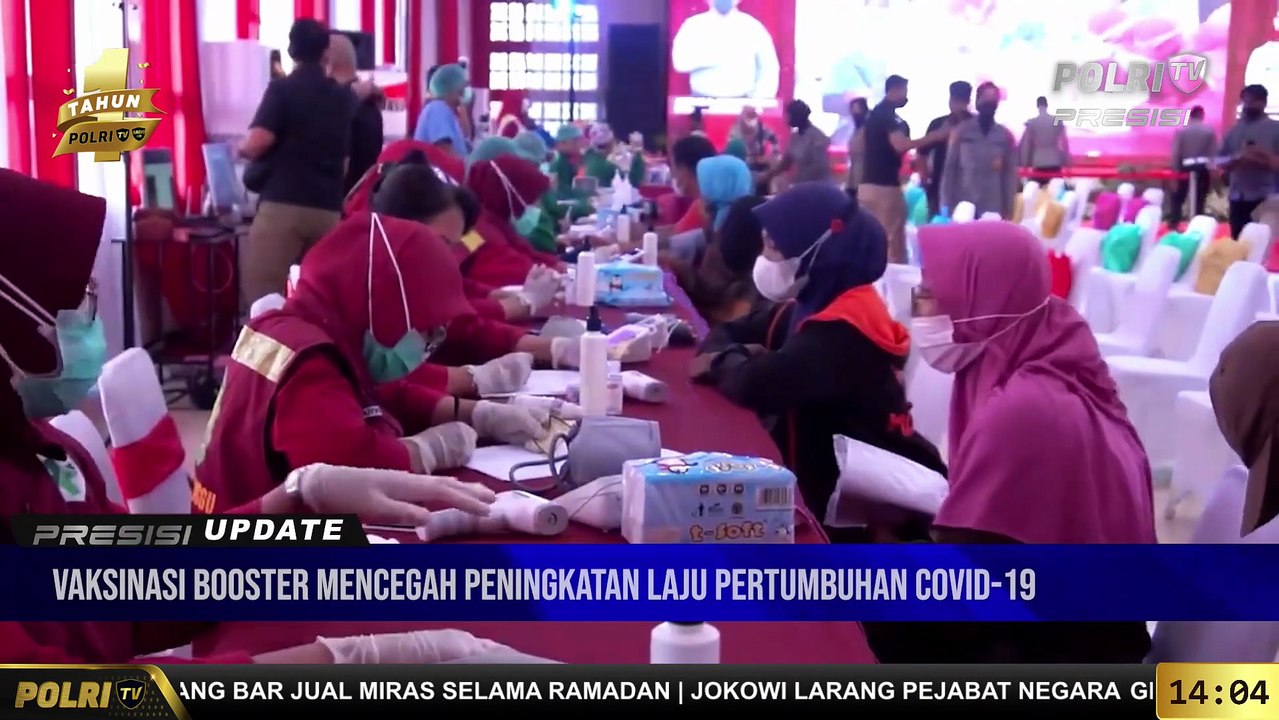 PRESISI Update 14.00 WIB Kapolri Kejar Percepatan Vaksinasi Hingga h-7 Lebaran 2022