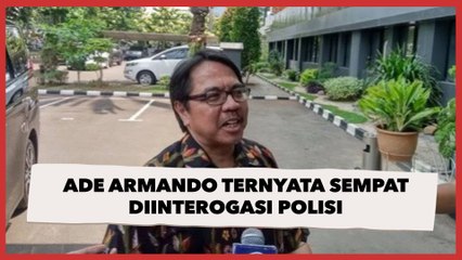Setelah Diamuk Massa dan Ditelanjangi, Ade Armando Ternyata Sempat Diinterogasi Polisi