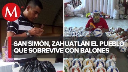 Coser balones, así se sobrevive en el municipio de Oaxaca