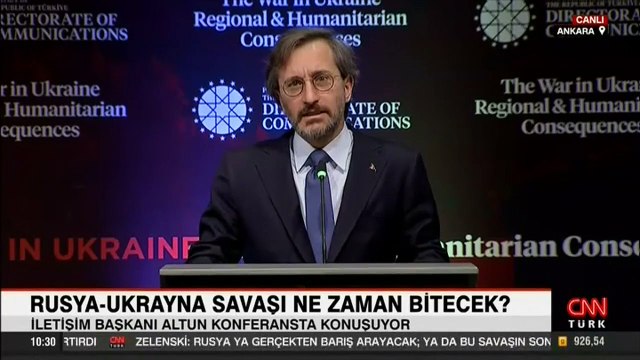 İletişim Başkanı Altun'dan Rusya - Ukrayna savaşıyla ilgili açıklama