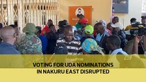 Voting for UDA nominations in Nakuru East disrupted