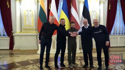 Baltık ülkelerinin liderlerinden Kiev'e ziyaret