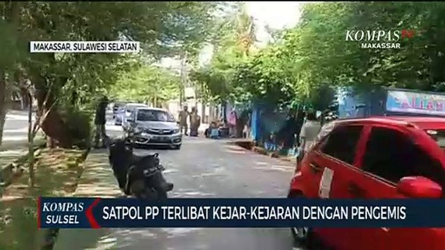 Satpol PP Terlibat Kejar-Kejaran Dengan Pengemis