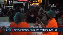 Warga Antusias Menerimas Vaksinasi Booster