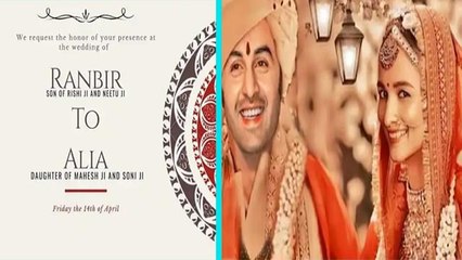 Alia Ranbir Wedding Card Viral, Leaked Wedding Card को देख Fans हुए दीवाने | Boldsky