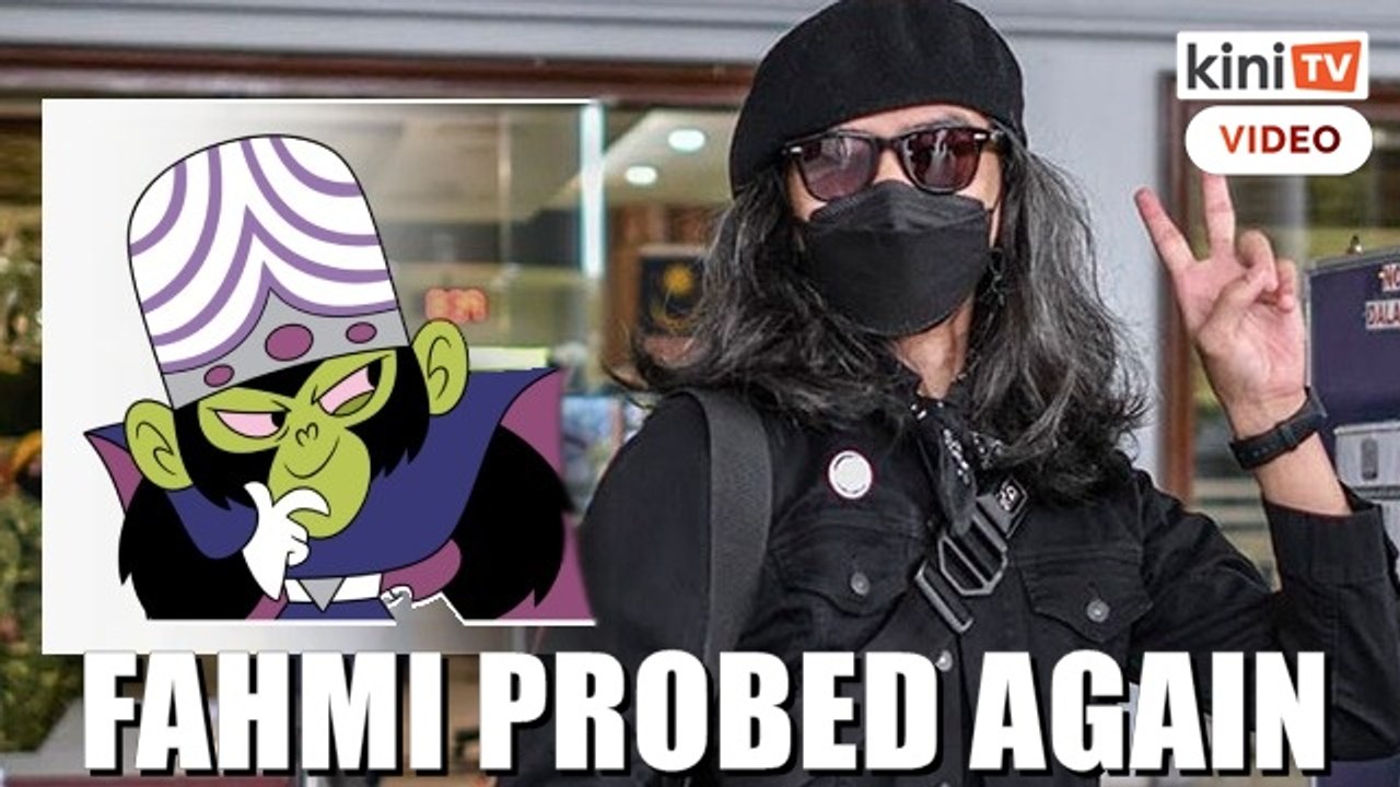 Fahmi grilled by cops over 'sultan' Mojo Jojo artwork