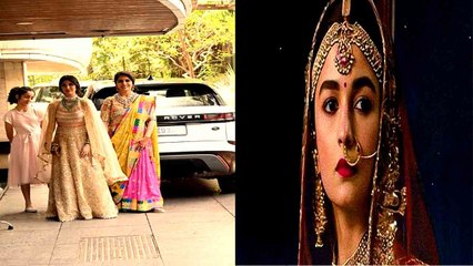 Alia-Ranbir Wedding:Neetu Kapoor और Riddhima पहुँची वेडिंग वेन्यू पर,सासू मां का लुक वायरल|FilmiBeat