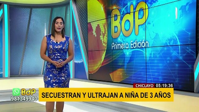¡Indignante!: Niña de tres años fue secuestrada y ultrajada en Chiclayo