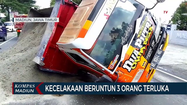 Kecelakaan Beruntun 3 Orang Terluka