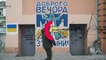 Ukrainian graffiti artists thumb their nose at war in Odesa