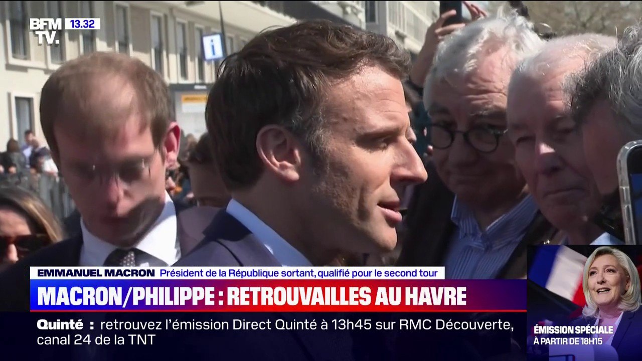 Aucun pays au monde ne veut interdire le voile dans la rue, vous voulez  être le premier ?": Emmanuel Macron interrogé au Havre sur l'échange qu'il  a eu à Strasbourg mardi soir