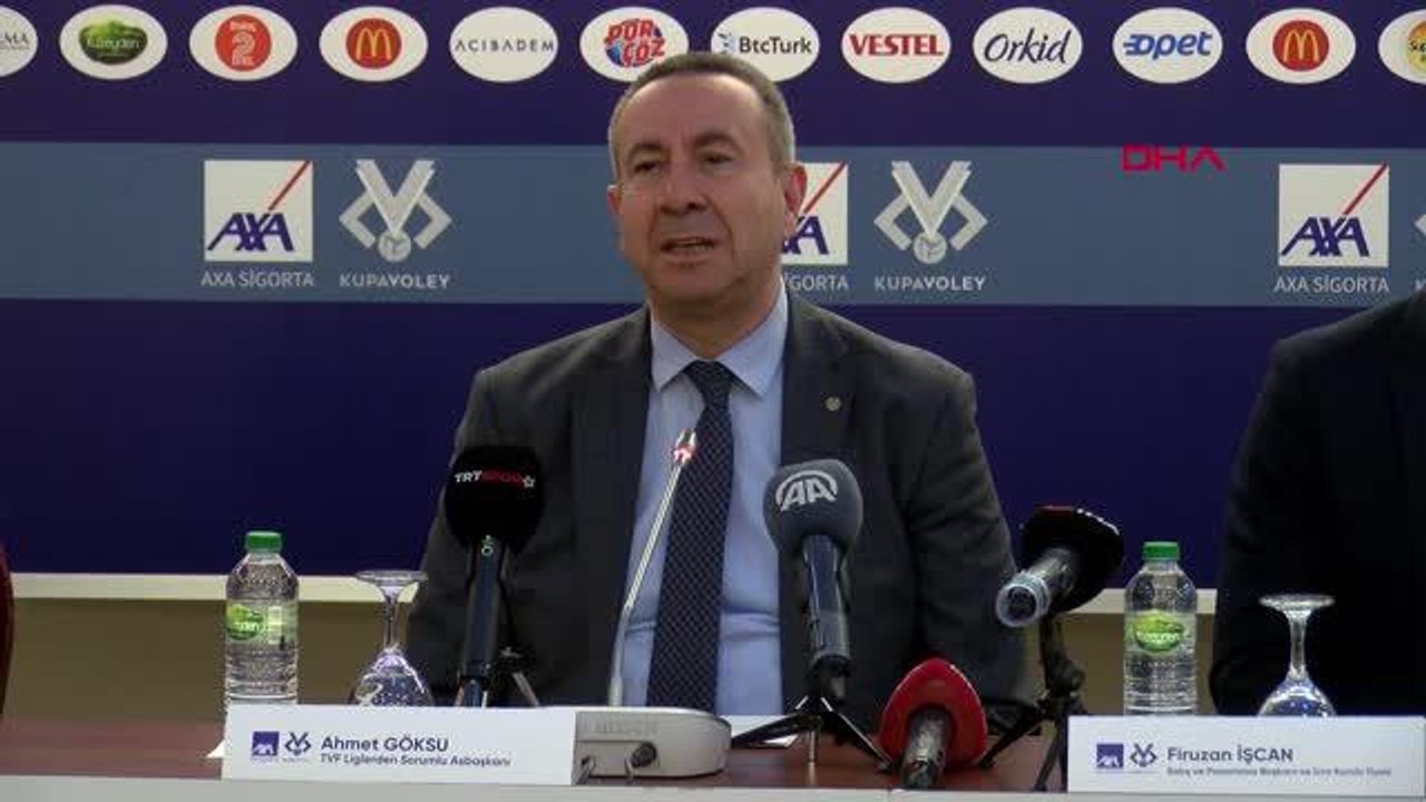 SPOR Kadınlar AXA Sigorta Kupa Voley Final Etabı'nın basın toplantısı düzenlendi