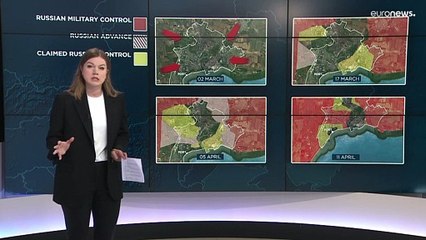 Карта боевых действий на Украине. День 50-й