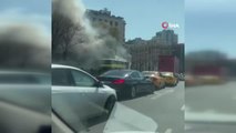 Beyoğlu'nda 40 yolculu İETT otobüsü alev aldı
