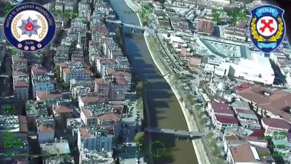 Helikopter destekli trafik denetiminde 52 sürücüye ceza