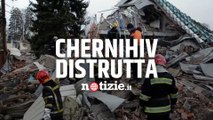 Guerra Russia-Ucraina, Chernihiv tra macerie e distruzione: le operazioni di ricerca dei soccorsi