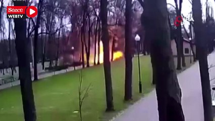 Harkov'daki parka gerçekleştirilen saldırının görüntüsü ortaya çıktı