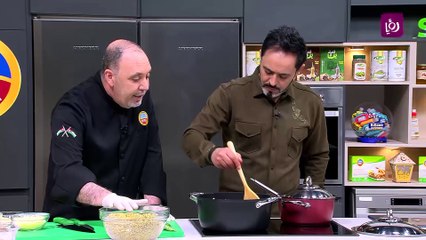 فخارة الفريكة بالكريما والفطر مع اللحم