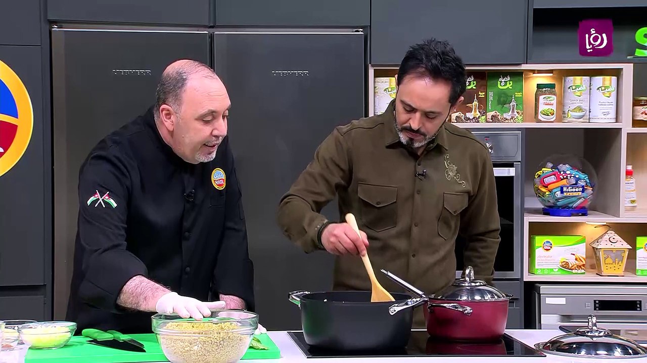 فخارة الفريكة بالكريما والفطر مع اللحم