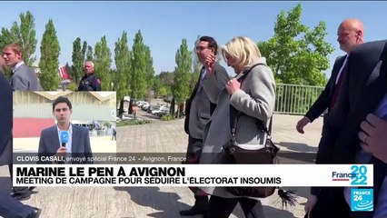 Présidentielle 2022 : Marine Le Pen en meeting à Avignon pour séduire l'électorat insoumis