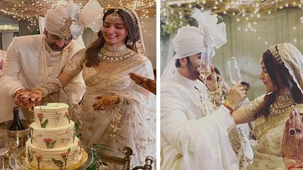 Alia Ranbir Wedding Cake Cutting Inside  Video Viral, | Boldsky
