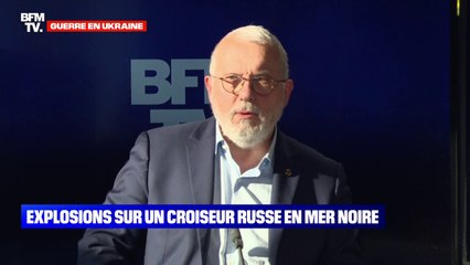 Michel Goya à propos du navire Moskva: "Il n'y a pas de navire de cette dimension qui ait été coulé depuis 40 ans"