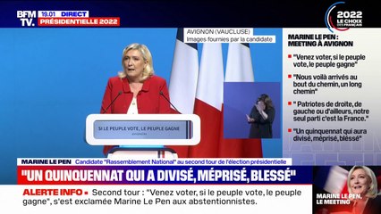 Marine Le Pen: "Si les Français ont à faire barrage, c'est au retour d'Emmanuel Macron"