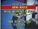 Máscara Año 2000 & Rayo de Jalisco Jr & Tony Salazar vs Cien Caras & El Egipcio & Sangre Chicana