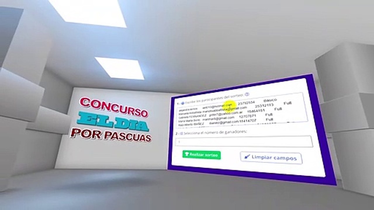 Sorteo Pascuas