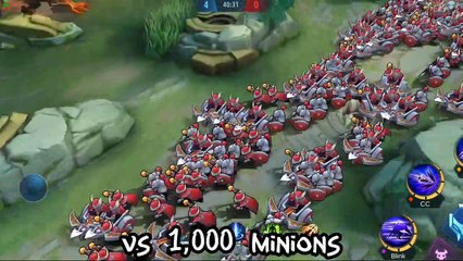 500 attack speed Moskov vs 1000 minions mobile legends