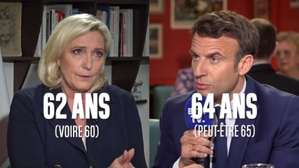 Que proposent Emmanuel Macron et Marine Le Pen pour les retraites ?