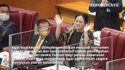 Puan Dorong Pemerintah Segera Susun Aturan Turunan UU TPKS