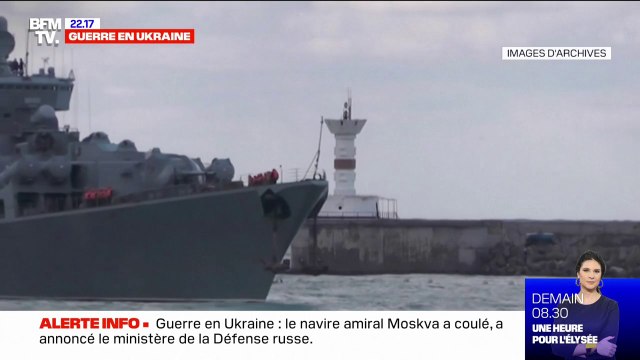 Guerre en Ukraine: le croiseur Moskva a coulé, annonce le ministère de la Défense russe