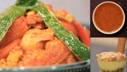 Couscous au poulet, Hsou aux Boulettes, Zriga - Koujinetna Haka Ep 12