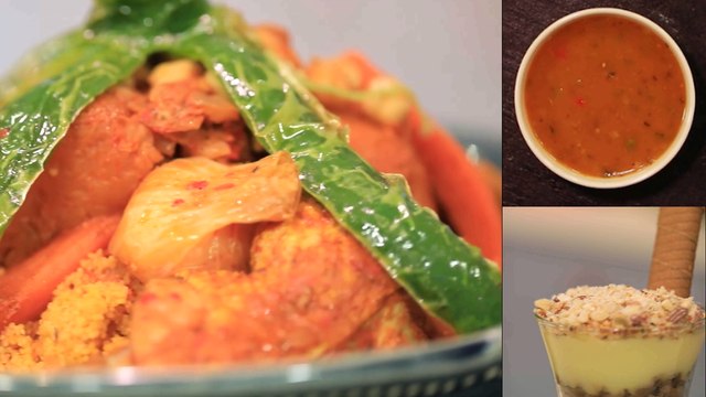 Couscous au poulet, Hsou aux Boulettes, Zriga - Koujinetna Haka Ep 12