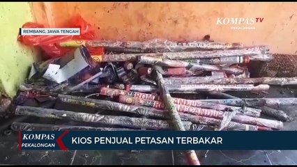 Kios Penjual Petasan Terbakar Karena Petasan