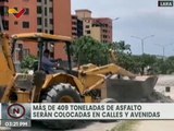 Colocan más de 400 toneladas de asfalto en la avenida Bracamonte de la ciudad de Barquisimeto