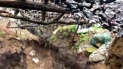 Savaş, Donbas'a kayıyor! Bölgede konuşlanan Ukraynalı askerler böyle görüntülendi