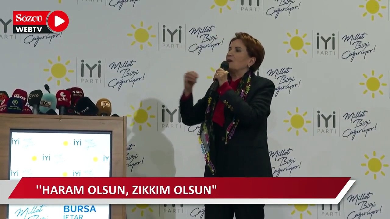 Akşener: Aksırıncaya kadar, tıksırıncaya kadar,...