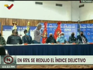 Entérate | Índice delictivo en el edo. Táchira ha disminuido en 65%