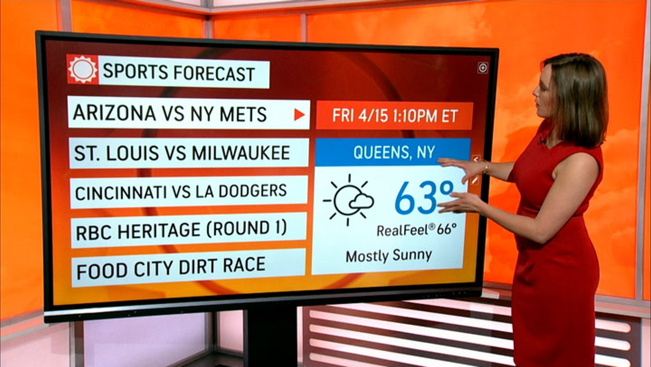 Mild weather ahead for many of Friday's big sports events